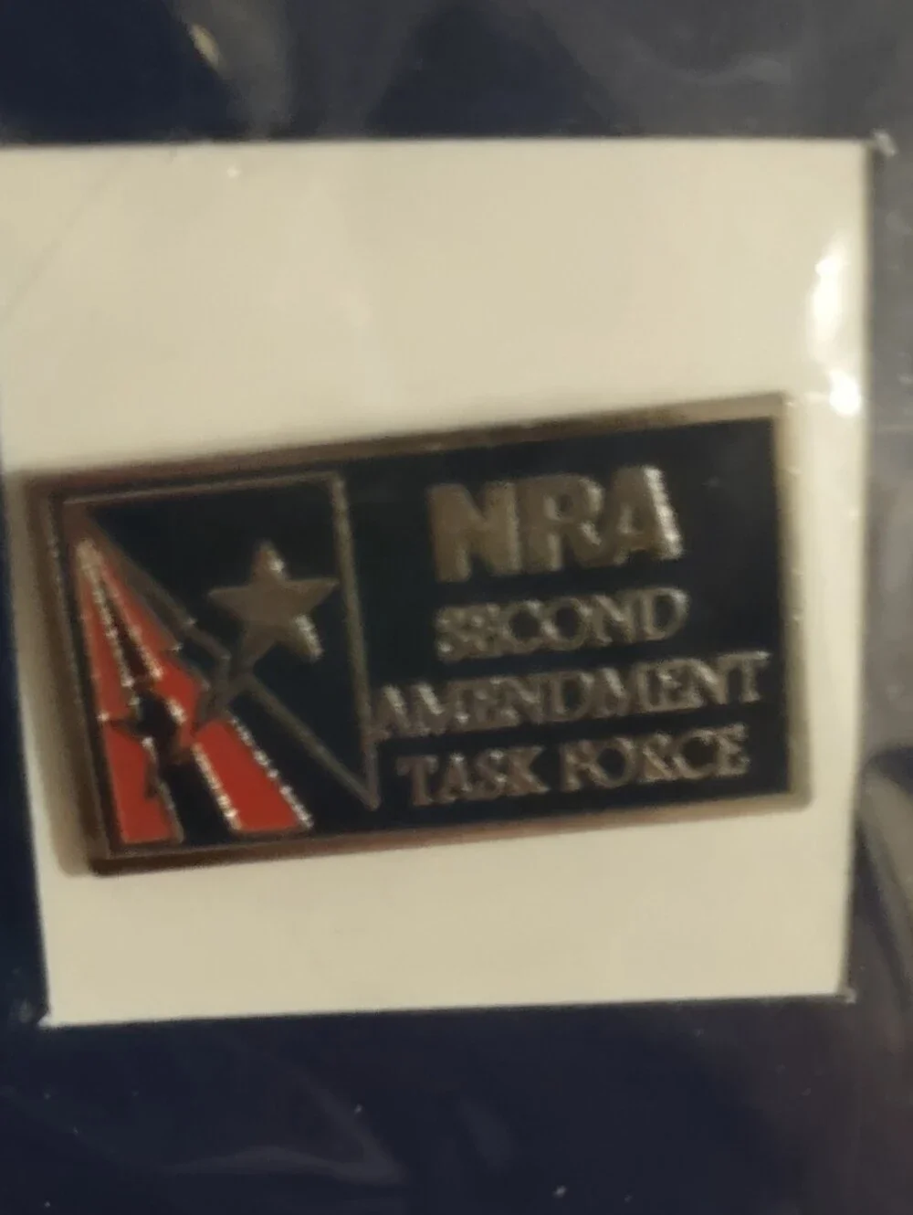 Second Amendment NRA Task Force Lapel Pin, New, Excellent Condition, Lot Of 3